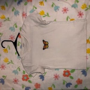 Cute Brandy Melville Butterfly tee